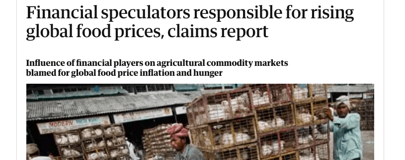 The government and media will try to blame speculators for price increases simply caused by too much currency chasing too few goods. 